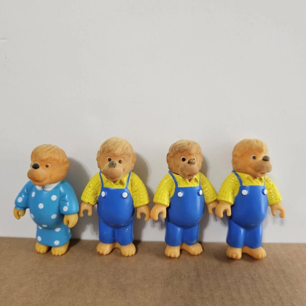 McDonalds Berenstain Bears Figure Toy Mama Papa Vintage 1986 LOT Of 4